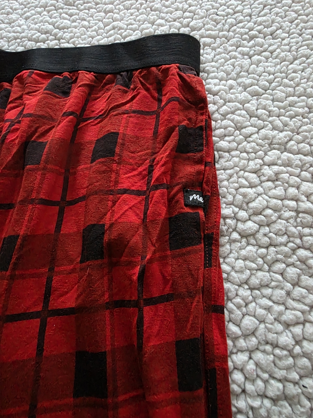Meundies Red and Black Plaid Lounge Pants